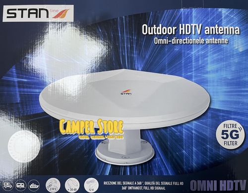 Antena Omnidireccional HD TV STANLINE con filtro 5G