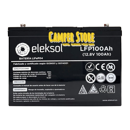 Batería de litio Eleksol 100Ah/12,8V