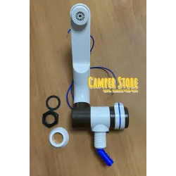 Grifo Barwig automático agua fría. Blanco y marrón