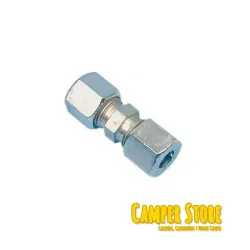 Empalme recto ermeto gas 8 mm