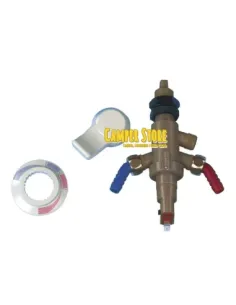 Grifo mezclador con interruptor blanco
