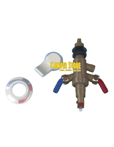 Grifo mezclador con interruptor blanco