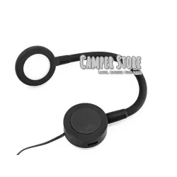 Flexo LED con toma USB. Negro