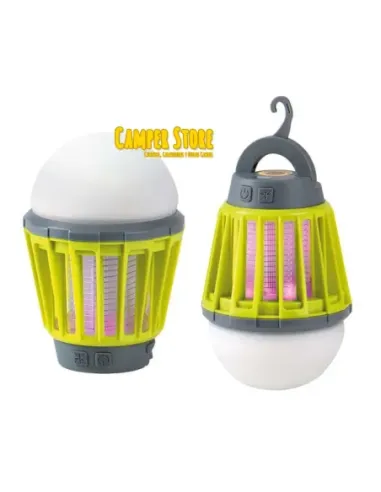 Lámpara y antimosquitos, 2 en 1
