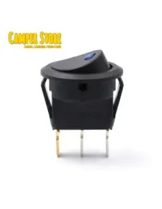 Interruptor unipolar 12V, con led azul