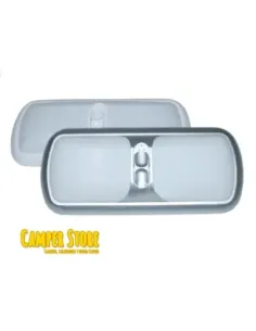 Aplique de 2 lamparas de techo o pared. Gris Plata