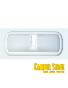Aplique de 2 lamparas de techo o pared. Blanco