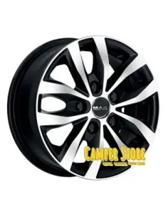 Pack 4 Llantas MAK VW T5/T6 y Crafter 16''. Load 5 Ice Black