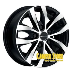 Pack 4 Llantas MAK VW T5/T6 y Crafter 16''. Load 5 Ice Black