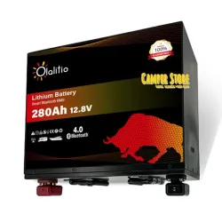 Batería de litio 12V 280Ah Olalitio. Bajo asiento