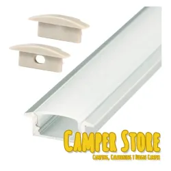 Perfil aluminio para LED empotrable