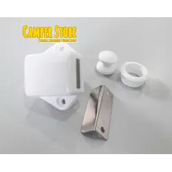 Cierre con pulsador MINI. Blanco
