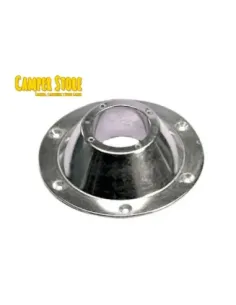 Anclaje cónico para pata de mesa camper modular. Cromado