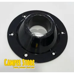 Anclaje cónico para pata de mesa camper modular. Negro
