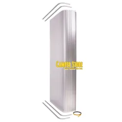 Puerta de persiana enrollable para baños. Gris