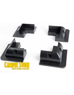 Esquineras para placa solar rígida. Negro