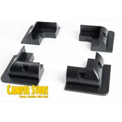 Esquineras para placa solar rígida. Negro