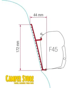 Soporte F45 para techos de fibra