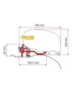 Soporte F80 Ducato / Boxer / Jumper (hasta 370cm)