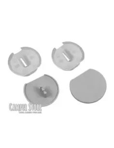 Soporte fija muebles encastrable. Gris claro