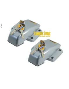 Pack de cierres HeoSafe Ducato 2006-21, Jumper Boxer +2006. Gris Plata