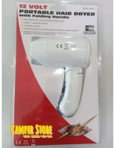 Secador de pelo plegable a 12V. 180W