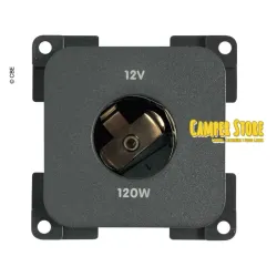 Toma 12V MP12A/G con marco y sin tapa