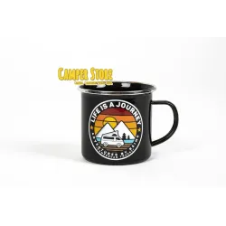 Taza esmaltada Life is a Journey