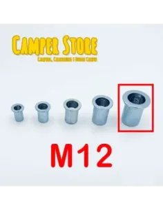 Tuerca remachable de acero M12