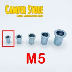 Tuerca remachable de acero M5