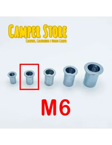 Tuerca remachable de acero M6