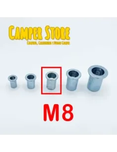 Tuerca remachable de acero M8