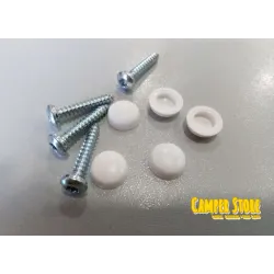 Tornillos roscachapa con tapón embellecedor Blanco