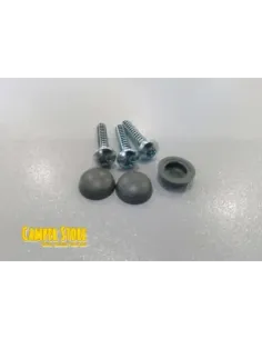 Tornillos roscachapa con tapón embellecedor Gris