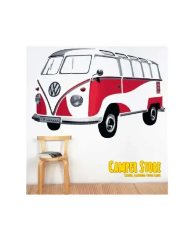 Vinilo Decorativo Colección VW Bulli - Rojo