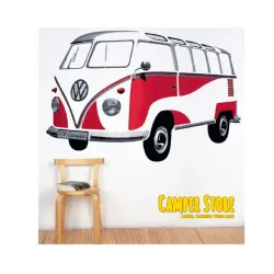 Vinilo Decorativo Colección VW Bulli - Rojo