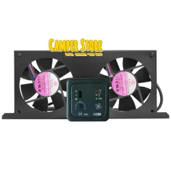 Ventilador doble para neveras. CBE MCV-2. Con termostato