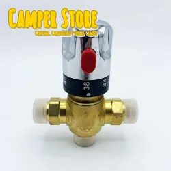 Válvula termostática automática de latón para mezcla de agua