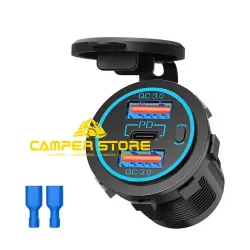 Toma con doble de USB 3.0 + USB C