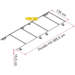 Roof Rail Ducato H3 de Fiamma