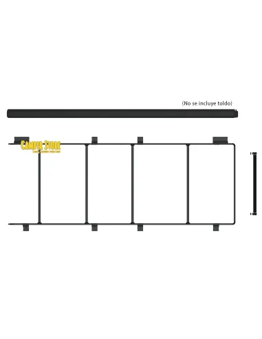 Roof Rail Ducato - Deep Black de Fiamma