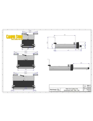 Escalón eléctrico Thule Slide Out 400 G2 Crafter +2016