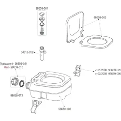 Kit cuerpo para Bomba Bi Pot 34 y 39 Fiamma