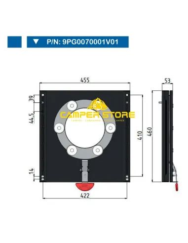 Base Giratoria CTA Sprinter +2006 y Crafter 2006-16 - Conductor y copiloto