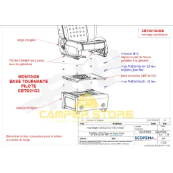 Base Giratoria Scopema Vito +2015 y Sprinter +2019 - Conductor