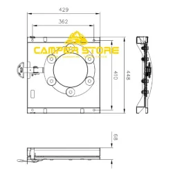 Base Giratoria CTA Trafic Vivaro Talento +2014. Conductor