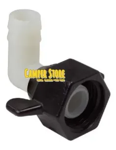 Conexión acodada para manguera 12mm