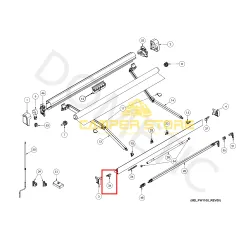 Soporte pata Izquierda Toldo Dometic PW1100