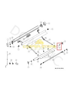 Soporte pata Derecha Toldo Dometic PW1100 2