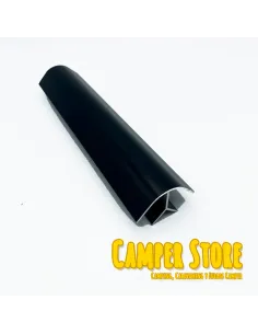Perfil de aluminio de ángulo corto. NEGRO